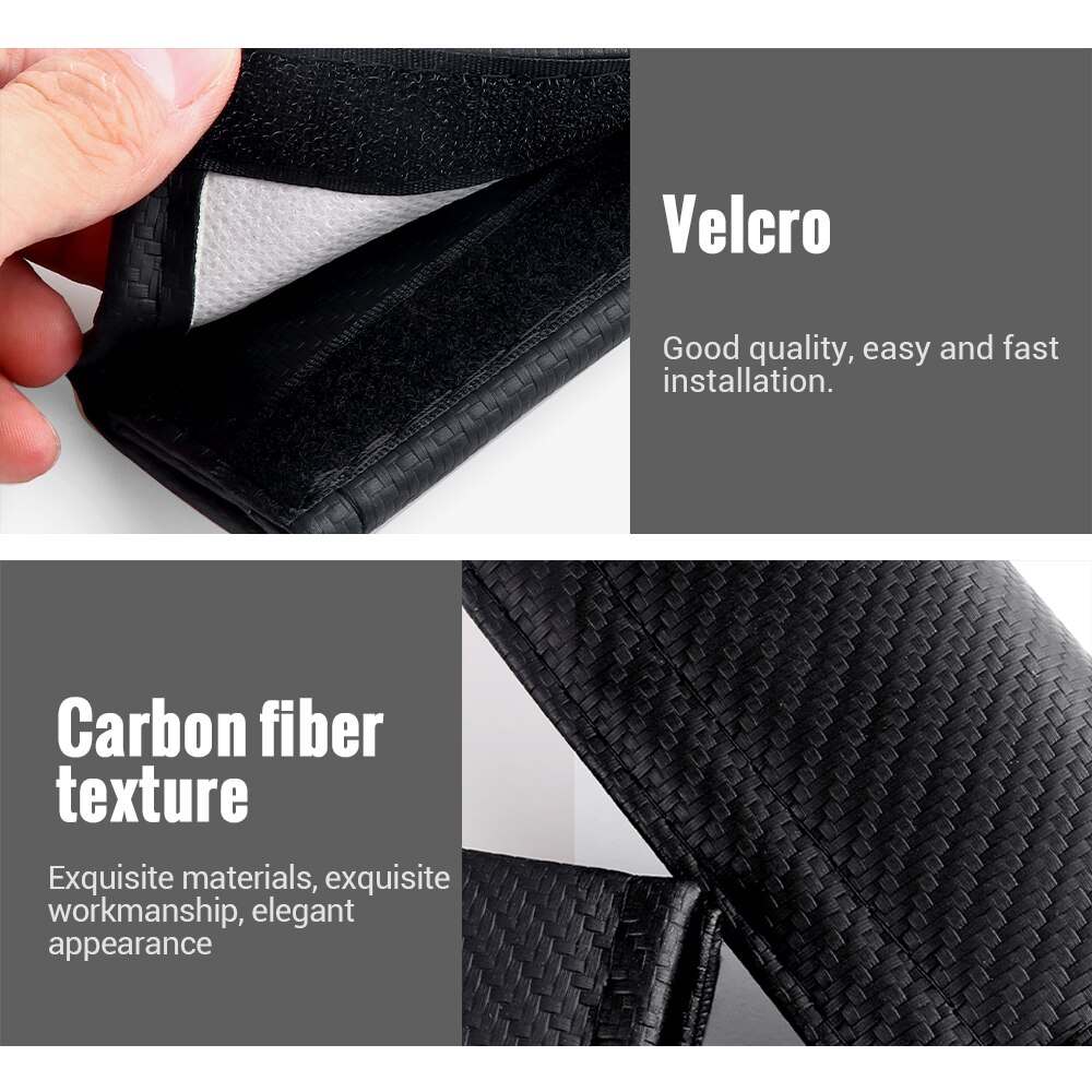 2pcs Carbon Fiber Texture Car Seat Belt Cover Car Seat Belt Shoulder Pads  for Opel Grandland X - AliExpress